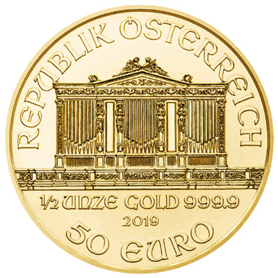 1/2 unce zlata - Bečki filharmoničar