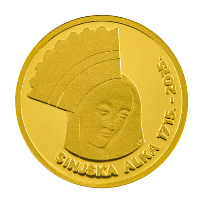 Zlatnik 20 kuna - Sinjska alka + kutija