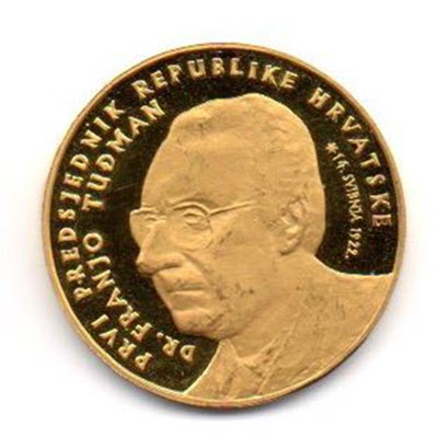 Zlatnik Franjo Tuđman 7g