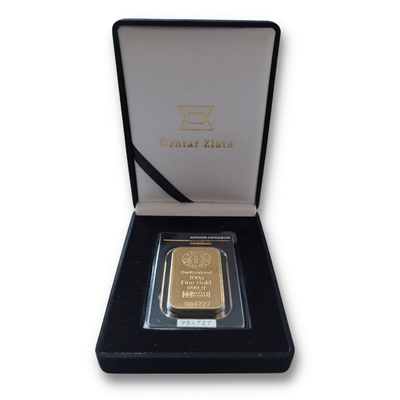 Crna kutija za Argor-Heraeus poluge od 1g do 100g